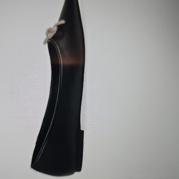 NWT Abound Gorgi Black Flat W Crystal Embellished Bow Size 7 - Picture 4 of 15